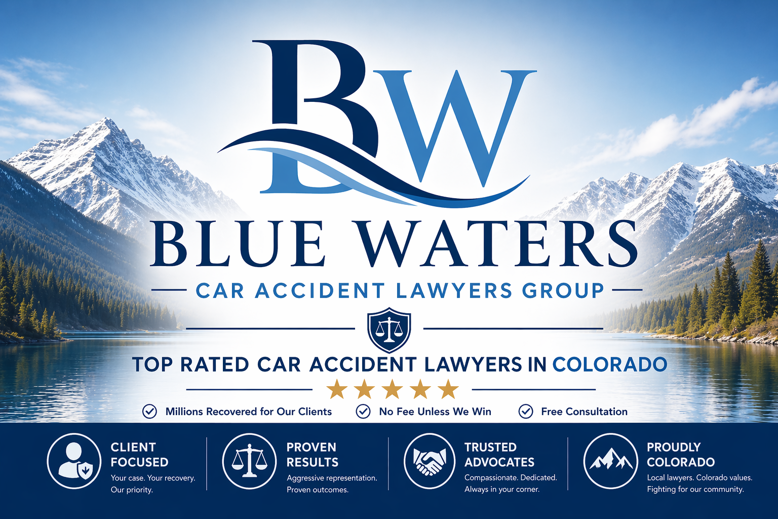 Blue Waters Car Accident Lawyers Group - Top Rated Car Accident Lawyers in Colorado